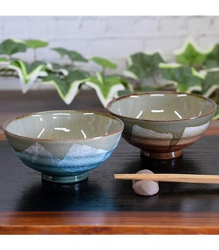 Amazon｜京焼 清水焼 陶あん窯 飯碗 大 白掛紫草花 KTA515-01｜飯碗